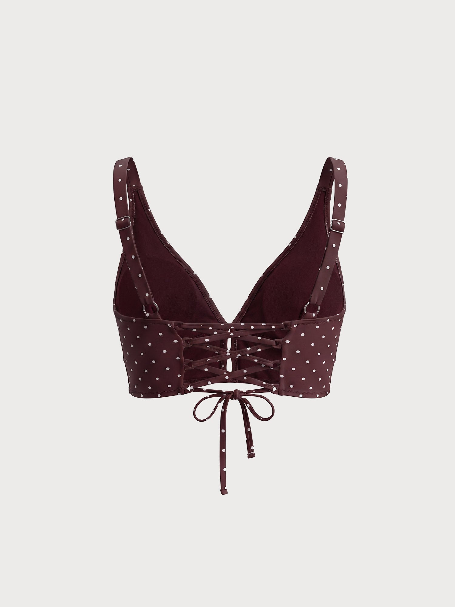 Women's Knitted Nylon Plus Size Bikini Top Sustainable - BERLOOK - 01