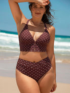 Women's Knitted Nylon Plus Size Bikini Top Sustainable - BERLOOK