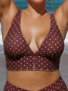 Women's Knitted Nylon Plus Size Bikini Top Sustainable - BERLOOK