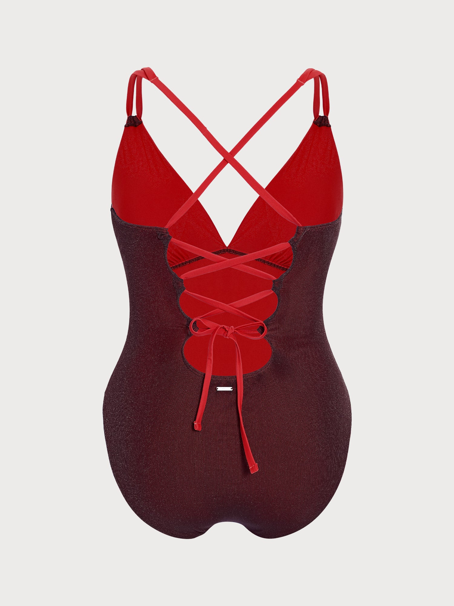 Women's Knitted Nylon Plus Size One-Piece Swimsuit Sustainable - BERLOOK - 06