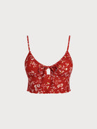 Women's Knitted Nylon Printed Tankini Tops Sustainable Tankinis - BERLOOK