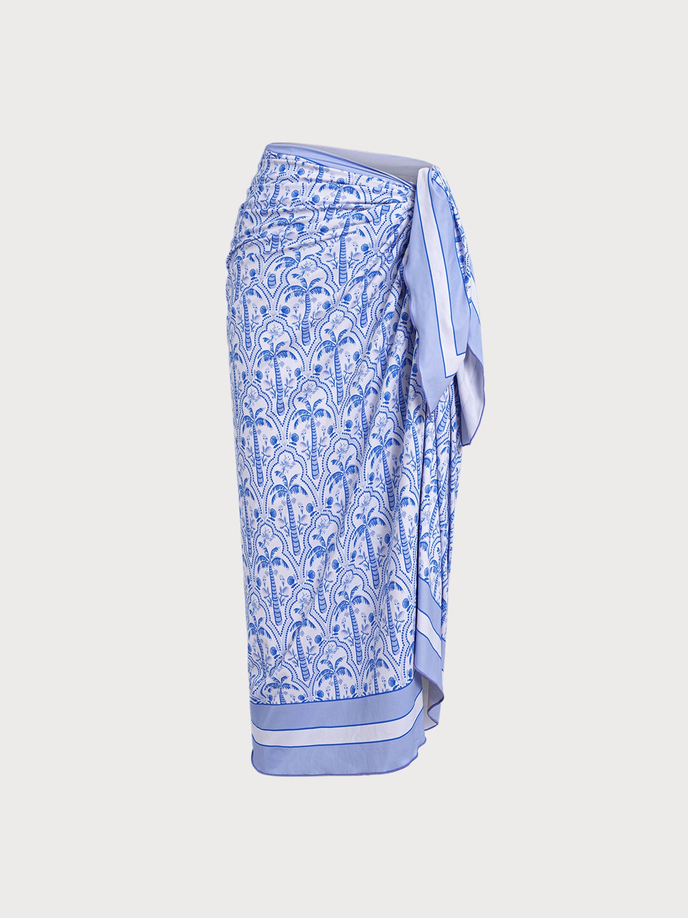 Women's Knitted Nylon Pullover Blue Sustainable Cover-ups - BERLOOK