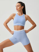 Women's Knitted Nylon Shorts Sustainable Yoga Bottoms - BERLOOK