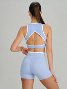 Women's Knitted Nylon Shorts Sustainable Yoga Bottoms - BERLOOK