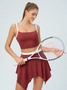 Women's Knitted Nylon Skirts Sustainable Yoga Bottoms - BERLOOK