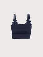 Women's Knitted Nylon Sports Bra Sustainable Yoga Tops - BERLOOK