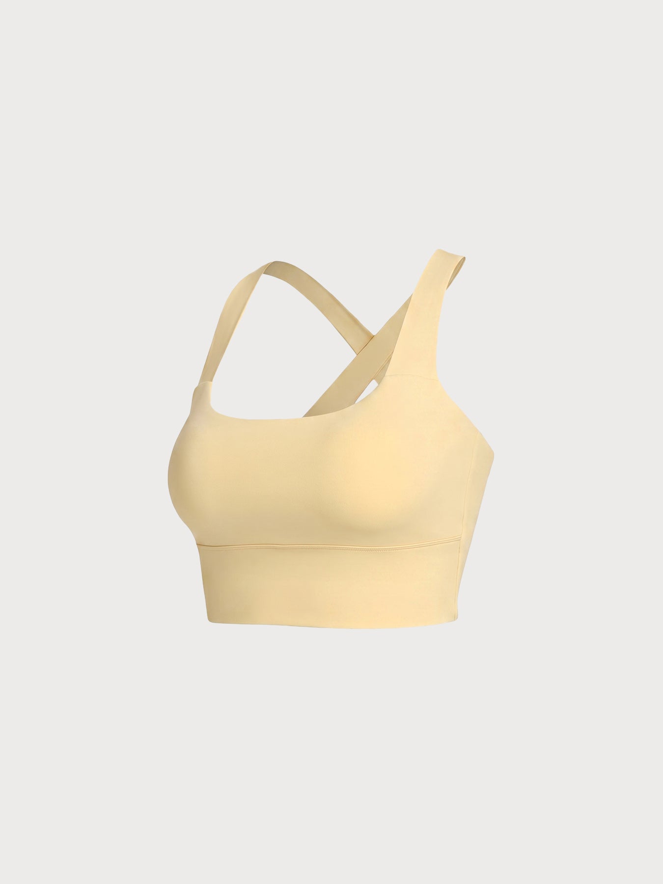 Women's Knitted Nylon Sports Bra Sustainable Yoga Tops - BERLOOK