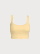 Women's Knitted Nylon Sports Bra Sustainable Yoga Tops - BERLOOK