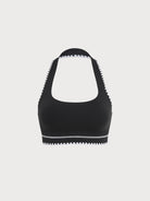 Women's Knitted Nylon Sports Bra Sustainable Yoga Tops - BERLOOK