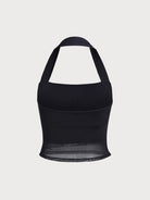 Women's Knitted Nylon Sports Bra Sustainable Yoga Tops - BERLOOK