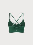 Women's Knitted Nylon Sports Bra Sustainable Yoga Tops - BERLOOK