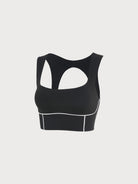 Women's Knitted Nylon Sports Bra Sustainable Yoga Tops - BERLOOK