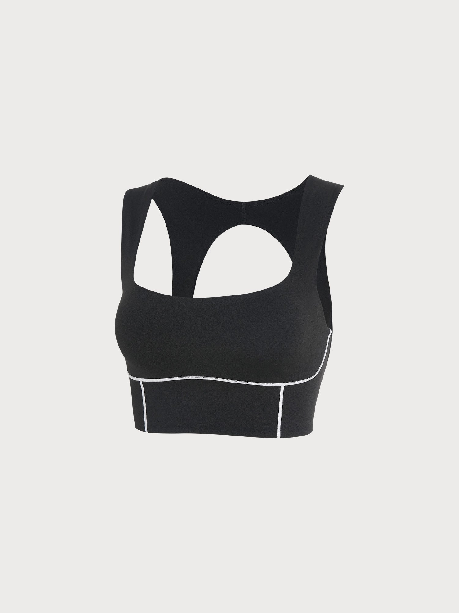 Women's Knitted Nylon Sports Bra Sustainable Yoga Tops - BERLOOK