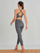Women's Knitted Nylon Sports Bra Sustainable Yoga Tops - BERLOOK
