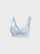 Women's Knitted Nylon Sports Bra Sustainable Yoga Tops - BERLOOK