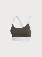 Women's Knitted Nylon Sports Bra Sustainable Yoga Tops - BERLOOK