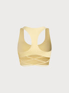 Women's Knitted Nylon Sports Bra Sustainable Yoga Tops - BERLOOK