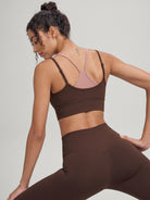 Women's Knitted Nylon Sports Bra Sustainable - BERLOOK - 01