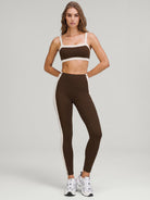 Women's Knitted Nylon Sports Bra Sustainable Yoga Tops - BERLOOK