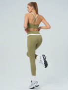 Women's Knitted Nylon Sports Bra Sustainable Yoga Tops - BERLOOK