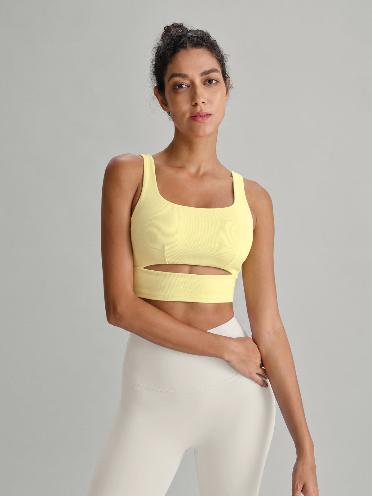 Women's Knitted Nylon Sports Bra Sustainable - BERLOOK