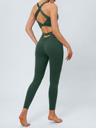 Women's Knitted Nylon Sports Bra Sustainable Yoga Tops - BERLOOK
