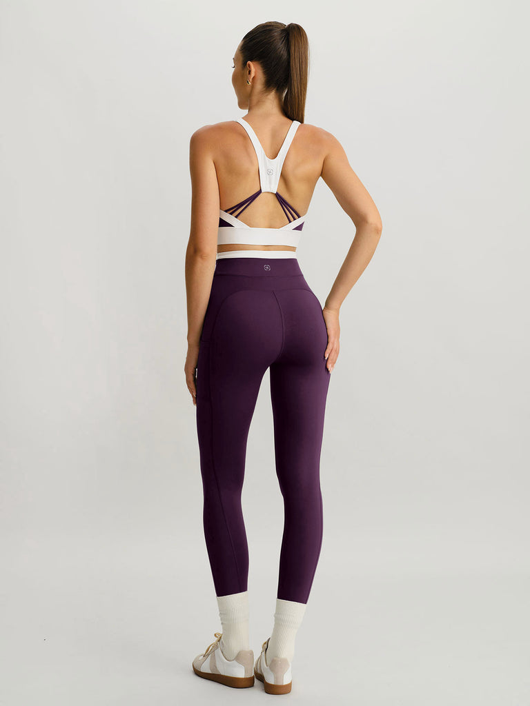 Women's Knitted Nylon Sports Bra Sustainable Yoga Tops - BERLOOK