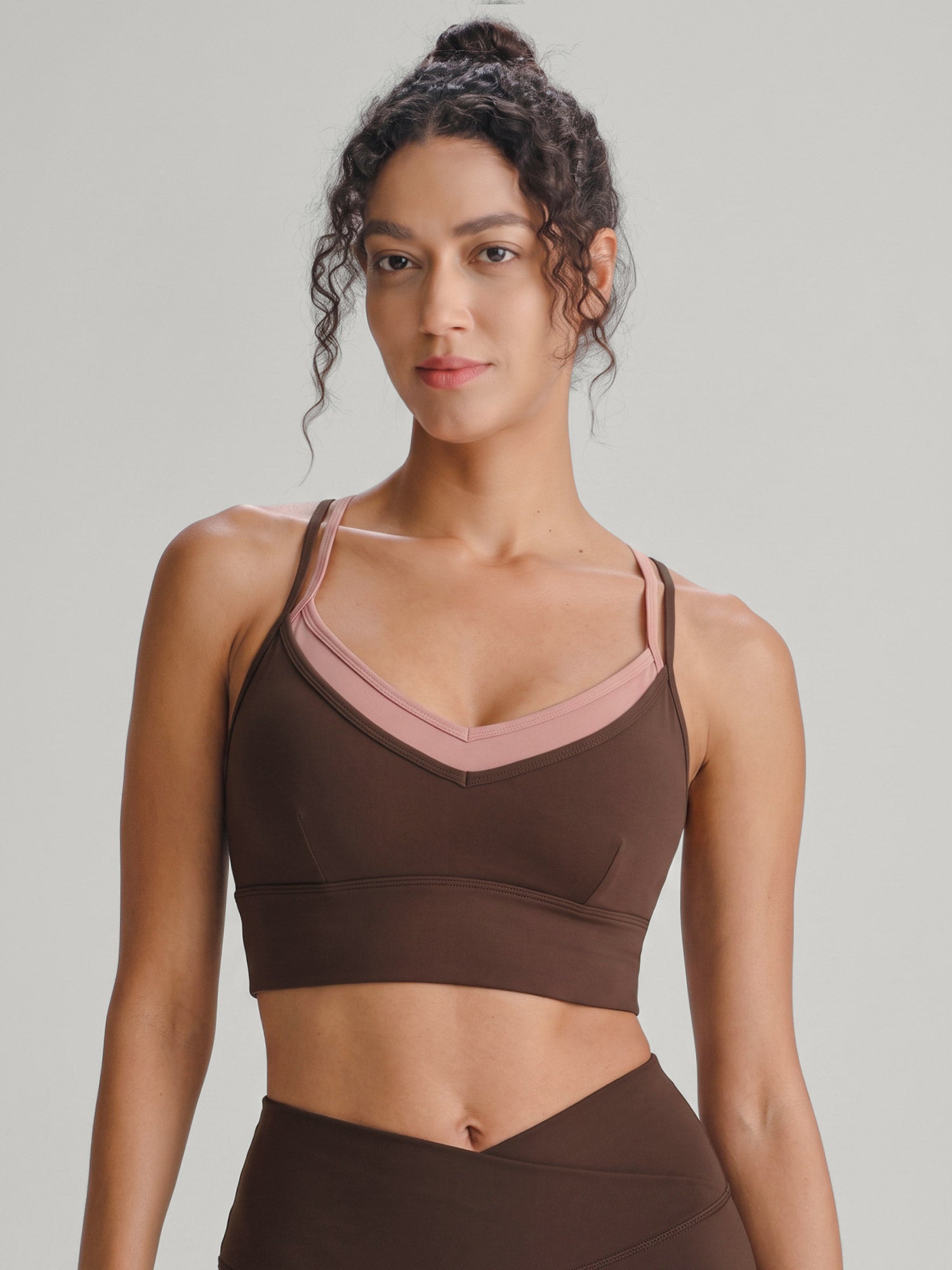 Women's Knitted Nylon Sports Bra Sustainable - BERLOOK - 02