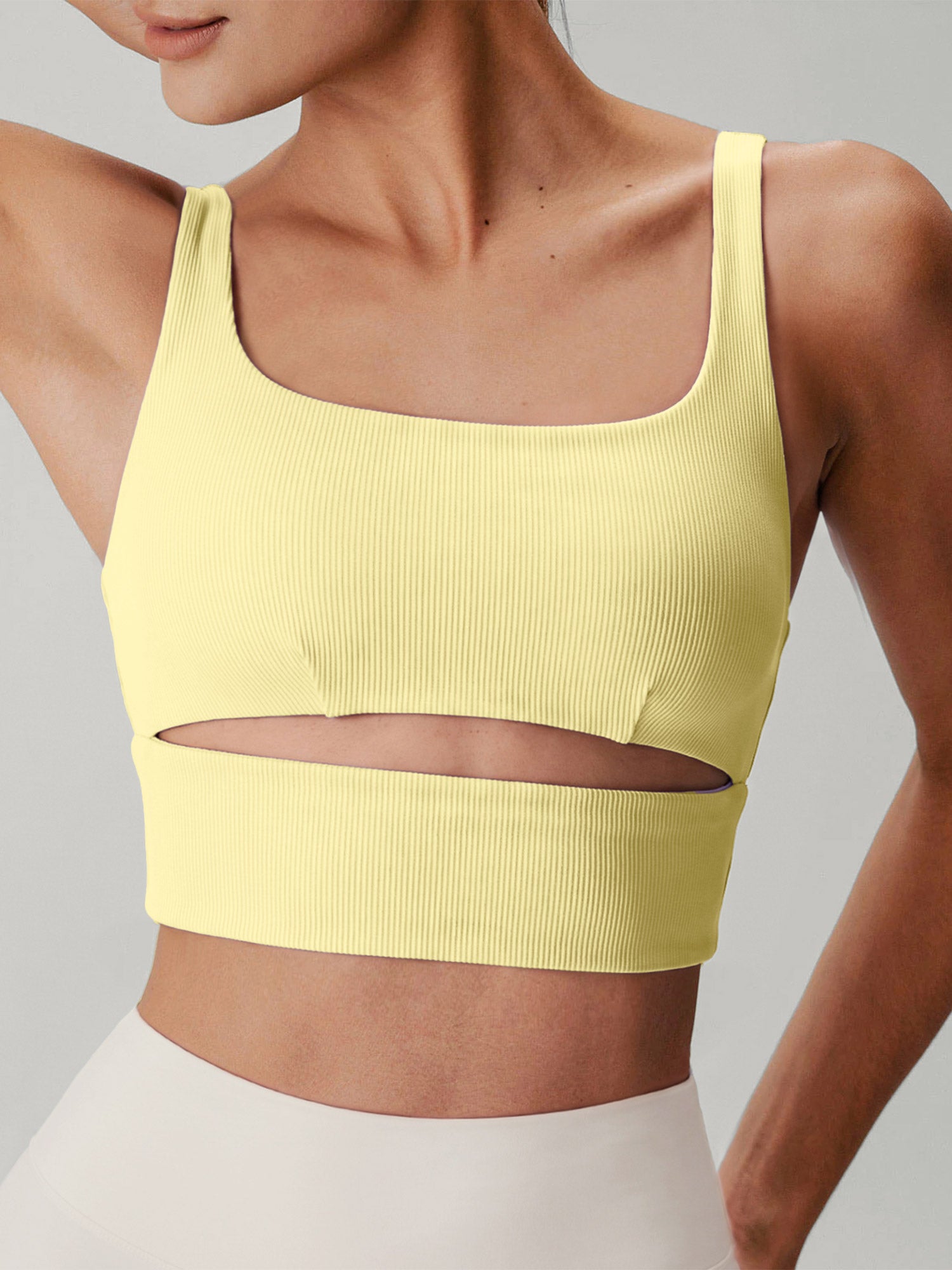 Women's Knitted Nylon Sports Bra Sustainable - BERLOOK