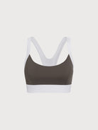 Women's Knitted Nylon Sports Bra Sustainable Yoga Tops - BERLOOK