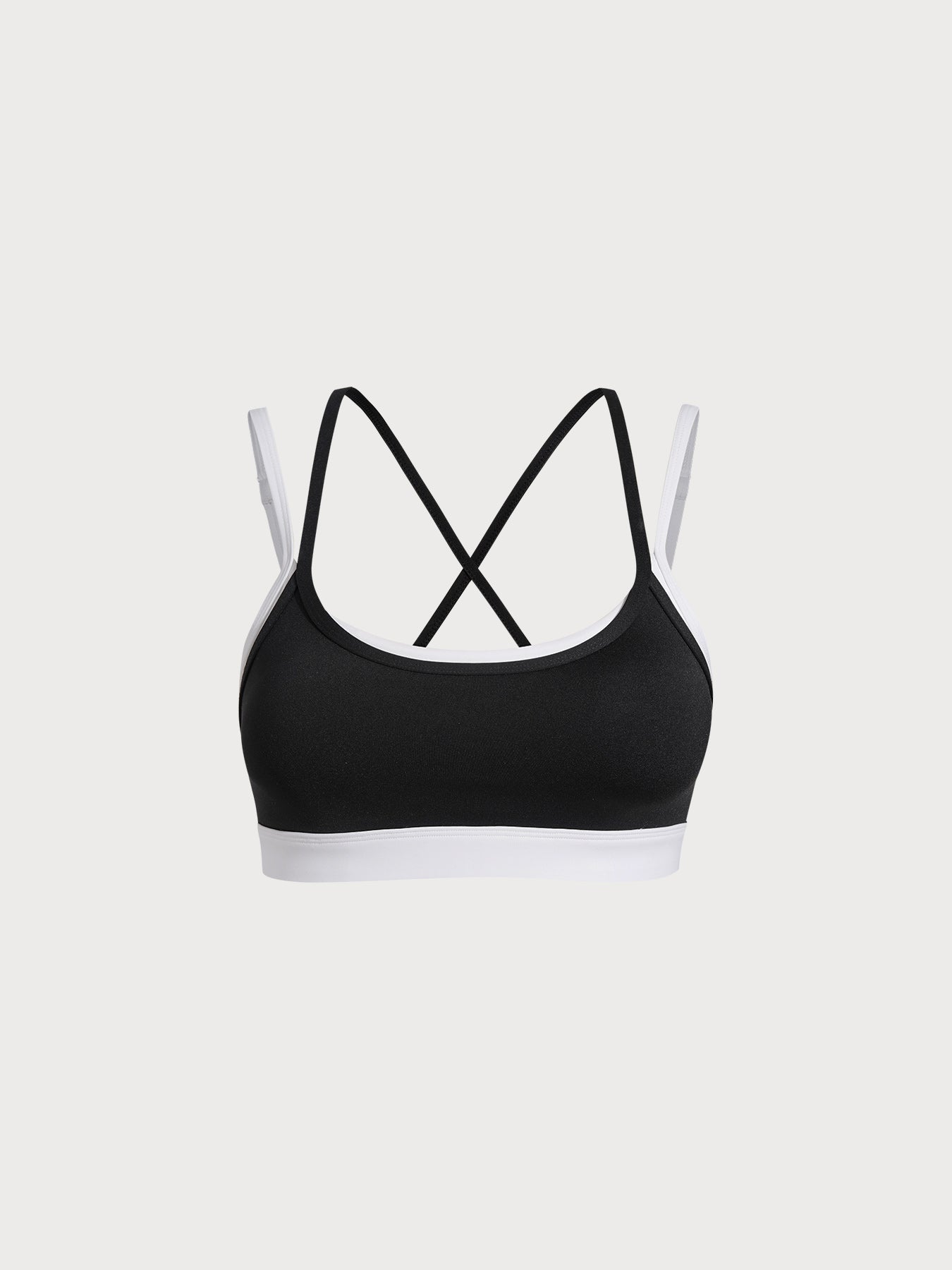 Women's Knitted Nylon Sports Bra Sustainable Yoga Tops - BERLOOK