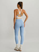 Women's Knitted Nylon Sports Bra Sustainable Yoga Tops - BERLOOK