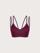 Women's Knitted Nylon Sports Bra Sustainable Yoga Tops - BERLOOK