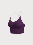 Women's Knitted Nylon Sports Bra Sustainable Yoga Tops - BERLOOK