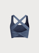 Women's Knitted Nylon Sports Bra Sustainable Yoga Tops - BERLOOK