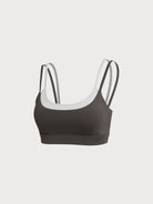 Women's Knitted Nylon Sports Bra Sustainable Yoga Tops - BERLOOK