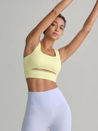 Women's Knitted Nylon Sports Bra Sustainable - BERLOOK - 01