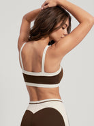 Women's Knitted Nylon Sports Bra Sustainable Yoga Tops - BERLOOK