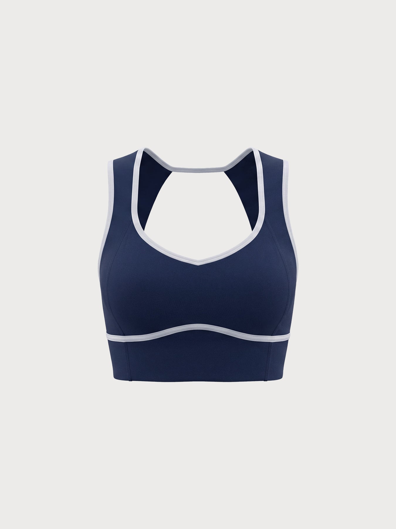 Women's Knitted Nylon Sports Bra Sustainable Yoga Tops - BERLOOK