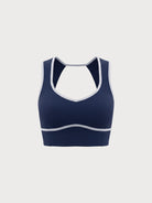 Women's Knitted Nylon Sports Bra Sustainable Yoga Tops - BERLOOK