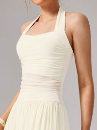 Women's Knitted Nylon Sports Bra Sustainable Yoga Tops - BERLOOK