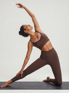 Women's Knitted Nylon Sports Bra Sustainable - BERLOOK - 03