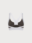 Women's Knitted Nylon Sports Bra Sustainable Yoga Tops - BERLOOK