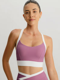 Women's Knitted Nylon Sports Bra Sustainable Yoga Tops - BERLOOK