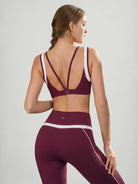Women's Knitted Nylon Sports Bra Sustainable Yoga Tops - BERLOOK