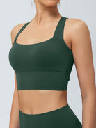Women's Knitted Nylon Sports Bra Sustainable Yoga Tops - BERLOOK