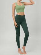 Women's Knitted Nylon Sports Bra Sustainable Yoga Tops - BERLOOK