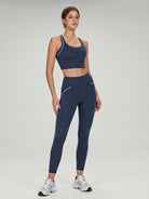Women's Knitted Nylon Sports Bra Sustainable Yoga Tops - BERLOOK