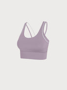 Women's Knitted Nylon Sports Bra Sustainable Yoga Tops - BERLOOK