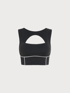 Women's Knitted Nylon Sports Bra Sustainable Yoga Tops - BERLOOK